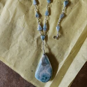 Turquoise necklace,  bracelet  and earrings